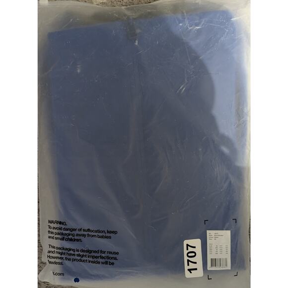 Rains Blue Storm Breaker Hooded Raincoat Jacket Waves Blue - Picture 7 of 9